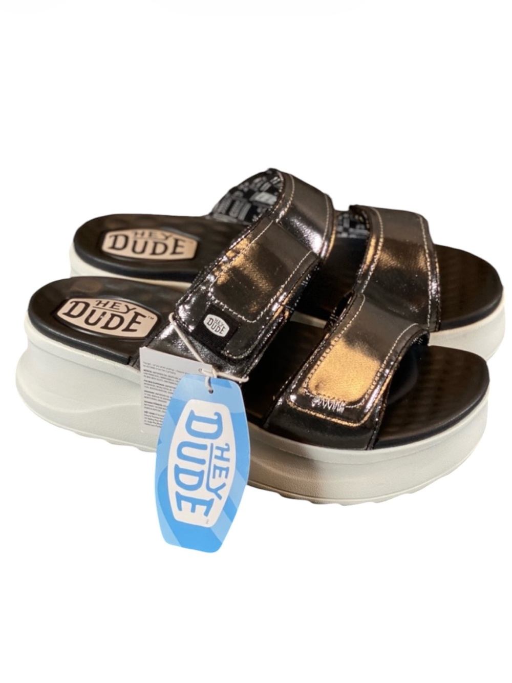 Hey Dude Delray Platform Slides Size 9